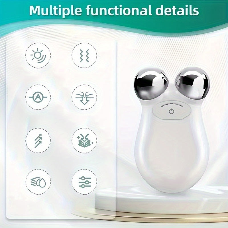 [3 Level Facial Massager Device] 3 Level Adjustment Facial Massager Device, USB Rechargeable, For Tightening And Smoothing Skin, Portable Electric Facial Massage Tool