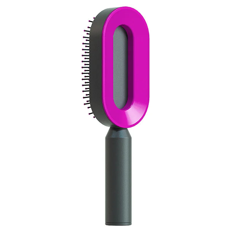 3D Air Cushion Massager Brush,Self Cleaning Airbag Massage Comb Hairbrush,Anti-Static Scalp Paddle Detangling Brush