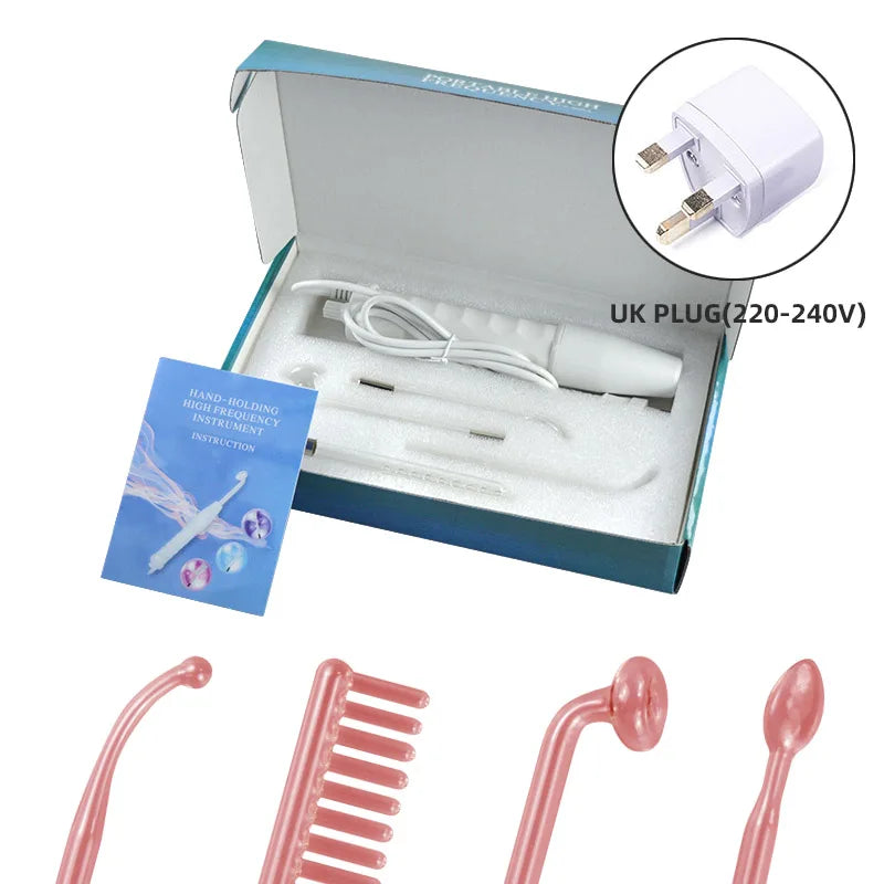 High Frequency Facial Machine Electrotherapy Wand Neon + Argon Wands Remove wrinkles Inflammation Acne Skin Care