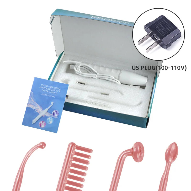 High Frequency Facial Machine Electrotherapy Wand Neon + Argon Wands Remove wrinkles Inflammation Acne Skin Care